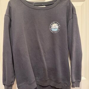 Ron Jon Charcoal Sweatshirt with Logo, size Medium